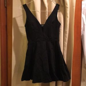 Black mini-dress